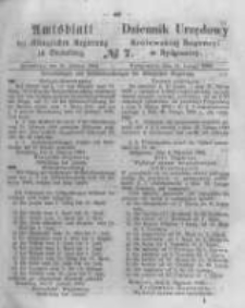 Amtsblatt der K&ouml;niglichen Preussischen Regierung zu Bromberg. 1864.02.12 No.7