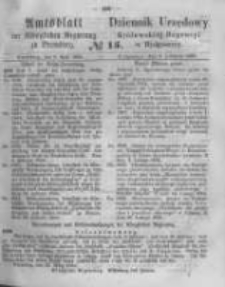 Amtsblatt der K&ouml;niglichen Preussischen Regierung zu Bromberg. 1864.04.08 No.15