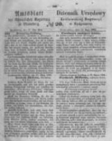Amtsblatt der K&ouml;niglichen Preussischen Regierung zu Bromberg. 1864.05.13 No.20