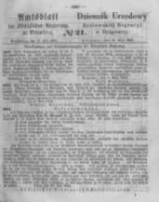 Amtsblatt der K&ouml;niglichen Preussischen Regierung zu Bromberg. 1864.05.20 No.21