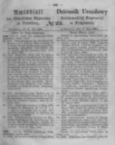 Amtsblatt der K&ouml;niglichen Preussischen Regierung zu Bromberg. 1864.05.27 No.22