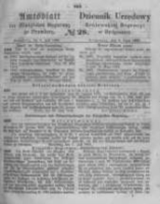 Amtsblatt der K&ouml;niglichen Preussischen Regierung zu Bromberg. 1864.07.08 No.28