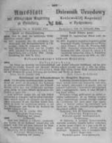 Amtsblatt der K&ouml;niglichen Preussischen Regierung zu Bromberg. 1864.11.11 No.46