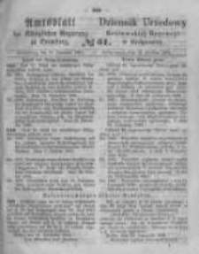 Amtsblatt der K&ouml;niglichen Preussischen Regierung zu Bromberg. 1864.12.16 No.51
