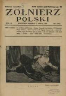 Żołnierz Polski : pismo poświęcone czynowi i doli żołnierza polskiego. R.7 1925 nr9