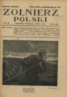 Żołnierz Polski : pismo poświęcone czynowi i doli żołnierza polskiego. R.7 1925 nr10