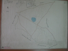 Placówka wychowawcza w Antoniewie. Mapa części majątku Glinna oznaczona nr 1