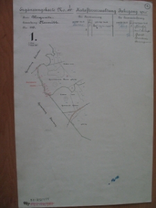 Placówka wychowawcza w Antoniewie. Mapa rejonu Nowego Młyna z roku 1915