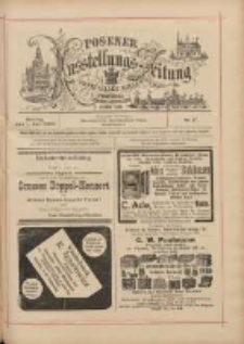 Posener Ausstellungs-Zeitung: Offizielles Organ der Provinzial-Gewerbe-Ausstellung 1895.07.01 Nr37