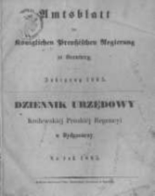 Amtsblatt der Königlichen Preussischen Regierung zu Bromberg. 1865.01.06 No.1