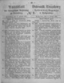 Amtsblatt der K&ouml;niglichen Preussischen Regierung zu Bromberg. 1865.02.17 No.7