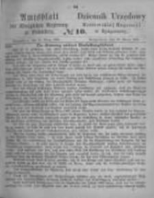 Amtsblatt der K&ouml;niglichen Preussischen Regierung zu Bromberg. 1865.03.10 No.10