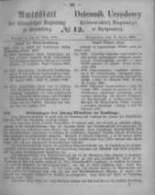 Amtsblatt der K&ouml;niglichen Preussischen Regierung zu Bromberg. 1865.03.24 No.12