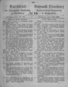 Amtsblatt der K&ouml;niglichen Preussischen Regierung zu Bromberg. 1865.05.05 No.18