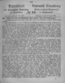 Amtsblatt der K&ouml;niglichen Preussischen Regierung zu Bromberg. 1865.05.12 No.19