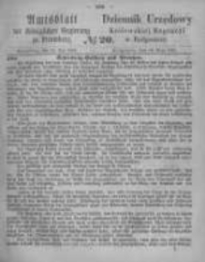 Amtsblatt der Königlichen Preussischen Regierung zu Bromberg. 1865.05.19 No.20