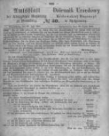 Amtsblatt der K&ouml;niglichen Preussischen Regierung zu Bromberg. 1865.07.28 No.30