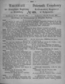 Amtsblatt der K&ouml;niglichen Preussischen Regierung zu Bromberg. 1865.09.29 No.39
