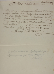 Skrypt dłużny Gustawa Potworowskiego z 9.VII.1853