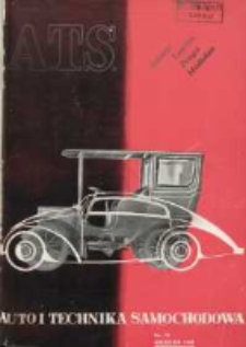ATS Auto i Technika Samochodowa: organ Automobilklubu Polski oraz Klub&oacute;w Afiliowanych: organe officiel de l'AutomobilKlub Polski et des clubs affili&eacute;s 1937 grudzień R.16 Nr12