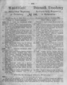 Amtsblatt der K&ouml;niglichen Preussischen Regierung zu Bromberg. 1864.04.15 No.16