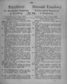 Amtsblatt der K&ouml;niglichen Preussischen Regierung zu Bromberg. 1865.08.04 No.31