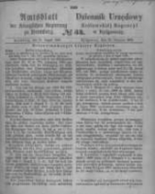 Amtsblatt der K&ouml;niglichen Preussischen Regierung zu Bromberg. 1865.08.25 No.34