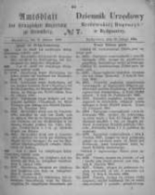 Amtsblatt der K&ouml;niglichen Preussischen Regierung zu Bromberg. 1866.02.16 No.7