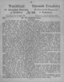 Amtsblatt der K&ouml;niglichen Preussischen Regierung zu Bromberg. 1866.04.13 No.15