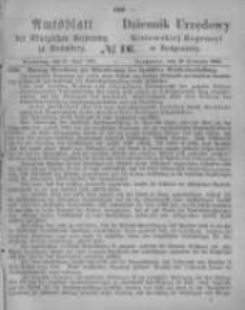 Amtsblatt der K&ouml;niglichen Preussischen Regierung zu Bromberg. 1866.04.20 No.16