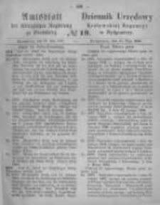 Amtsblatt der K&ouml;niglichen Preussischen Regierung zu Bromberg. 1866.05.11 No.19