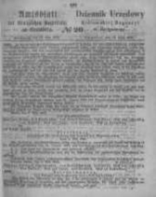 Amtsblatt der K&ouml;niglichen Preussischen Regierung zu Bromberg. 1866.05.18 No.20