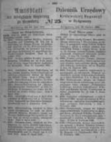 Amtsblatt der K&ouml;niglichen Preussischen Regierung zu Bromberg. 1866.06.22 No.25