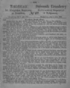 Amtsblatt der K&ouml;niglichen Preussischen Regierung zu Bromberg. 1866.07.06 No.27