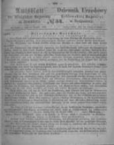 Amtsblatt der K&ouml;niglichen Preussischen Regierung zu Bromberg. 1866.08.24 No.34
