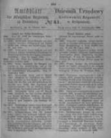 Amtsblatt der K&ouml;niglichen Preussischen Regierung zu Bromberg. 1866.10.12 No.41