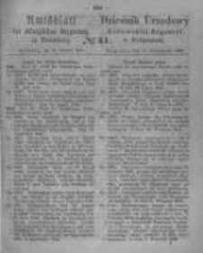 Amtsblatt der Königlichen Preussischen Regierung zu Bromberg. 1866.10.12 No.41