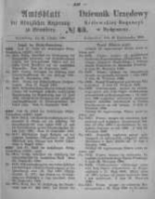 Amtsblatt der K&ouml;niglichen Preussischen Regierung zu Bromberg. 1866.10.26 No.43