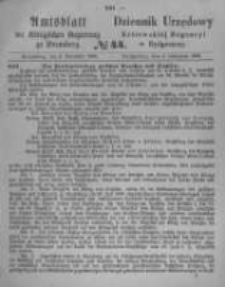 Amtsblatt der K&ouml;niglichen Preussischen Regierung zu Bromberg. 1866.11.02 No.44