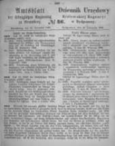Amtsblatt der K&ouml;niglichen Preussischen Regierung zu Bromberg. 1866.11.16 No.46