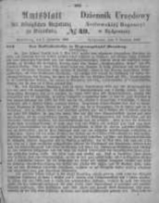 Amtsblatt der K&ouml;niglichen Preussischen Regierung zu Bromberg. 1866.12.07 No.49
