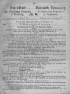 Amtsblatt der K&ouml;niglichen Preussischen Regierung zu Bromberg. 1869.02.05 No.6