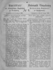 Amtsblatt der K&ouml;niglichen Preussischen Regierung zu Bromberg. 1869.02.12 No.7