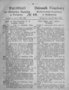 Amtsblatt der K&ouml;niglichen Preussischen Regierung zu Bromberg. 1869.03.26 No.13