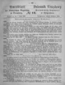 Amtsblatt der Königlichen Preussischen Regierung zu Bromberg. 1869.04.02 No.14