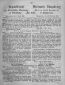 Amtsblatt der K&ouml;niglichen Preussischen Regierung zu Bromberg. 1869.04.09 No.15