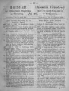 Amtsblatt der K&ouml;niglichen Preussischen Regierung zu Bromberg. 1869.04.16 No.16