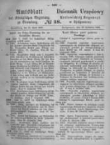 Amtsblatt der K&ouml;niglichen Preussischen Regierung zu Bromberg. 1869.04.30 No.18