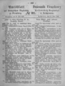 Amtsblatt der K&ouml;niglichen Preussischen Regierung zu Bromberg. 1869.05.21 No.21