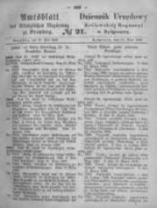 Amtsblatt der Königlichen Preussischen Regierung zu Bromberg. 1869.05.21 No.21